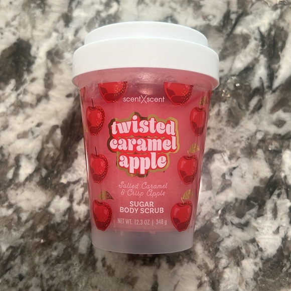 Scent X Scent Twisted Caramel Apple Scented Exfoliating Sugar Body Scrub 12.3 OZ - Picture 3 of 5